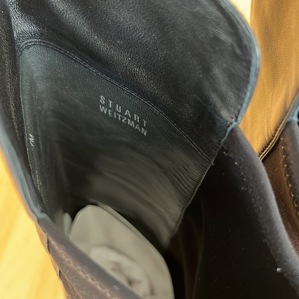 Stuart Weitzman Black Nappa 5050 Boot / Size 7 - image 4